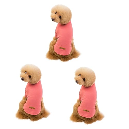 Sosoport 3St Haustierkleidung Bekleidung Welpenkleidung Nachthemd joggingleine Pyjama Schlafanzug für Männer Hundekleidung Haustier-Baumwollhemd der Hund Baumwoll-Shirt zweibeinige Kleidung von Sosoport