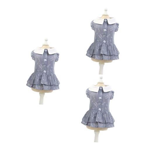 Sosoport 3St Hundebekleidung hundekleidung Dog Clothes Katzen Kleidung Hunde Bekleidung Katzenkleidung Hunde Kleidung Sommerkleidung für Hunde kleines hundekleid Haustierkleid Dark Grey Sosoport 3St Hundebekleidung hundekleidung Dog Clothes Katzen Kleidung Hunde Bekleidung Katzenkleidung Hunde Kleidung Sommerkleidung für Hunde kleines hundekleid Haustierkleid Dark Grey von Sosoport