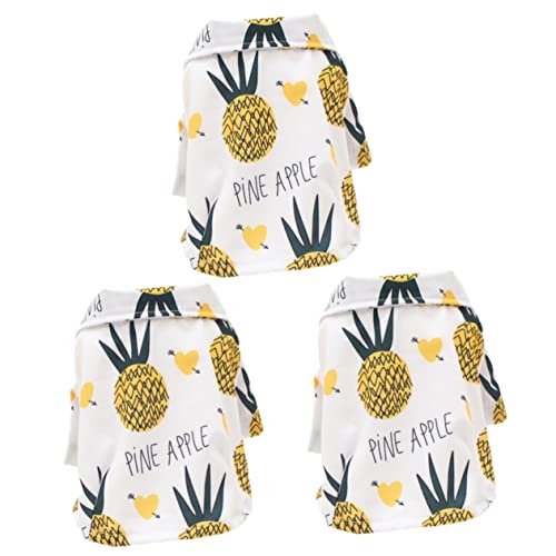 Sosoport 3stücke Sommerliches Hawaii-Hemden Für Hunde Leicht Schnell Trocknend Sonnenschutz Für Strand Und Besondere Anlässe Mit Attraktivem Ananas-Design Für Haustiere Sosoport 3stücke Sommerliches Hawaii-Hemden Für Hunde Leicht Schnell Trocknend Sonnenschutz Für Strand Und Besondere Anlässe Mit Attraktivem Ananas-Design Für Haustiere von Sosoport