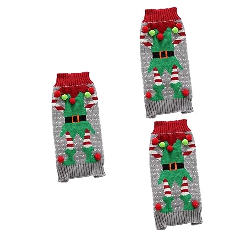 Sosoport 3 Stücke Große Hund Weihnachten Outfit Clown Haustier Pullover Weihnachten Kleidung Größe L Tragen Sosoport 3 Stücke Große Hund Weihnachten Outfit Clown Haustier Pullover Weihnachten Kleidung Größe L Tragen von Sosoport