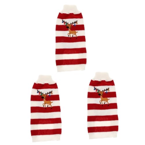 Sosoport 3St Hundepullover Tier kostü tierkostü weihnachspullis Christmas Sweaters Weihnachts oblaten Welpe Hunde- -Outfit Ostern Hundekostü Hundekostüme Kleidung Kleiner Hund Mantel Sosoport 3St Hundepullover Tier kostü tierkostü weihnachspullis Christmas Sweaters Weihnachts oblaten Welpe Hunde- -Outfit Ostern Hundekostü Hundekostüme Kleidung Kleiner Hund Mantel von Sosoport