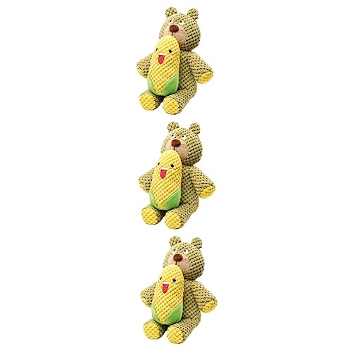 Sosoport 3stücke Kuscheltiere Für Hunde Quietschendes Plüschspielzeug Robustes Kauspielzeug Zur Zahnreinigung Interaktives Spielzeug Für Kleine Und Mittelgroße Hunde Gegen Langeweile von Sosoport