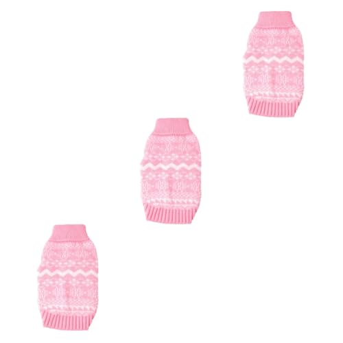 Sosoport 3stücke Winter Haustier Pullover Gestrickter Hundepulli Mit Hohem Kragen Warme Hundebekleidung Für Weihnachten Für Kleine Und Mittlere Hunde XXL Sosoport 3stücke Winter Haustier Pullover Gestrickter Hundepulli Mit Hohem Kragen Warme Hundebekleidung Für Weihnachten Für Kleine Und Mittlere Hunde XXL von Sosoport