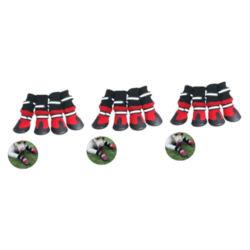 Sosoport 3 Stück Hundeschuhe Schneestiefel Für Hunde Größe S Rot Wanderstiefel Für Hunde Sosoport 3 Stück Hundeschuhe Schneestiefel Für Hunde Größe S Rot Wanderstiefel Für Hunde von Sosoport