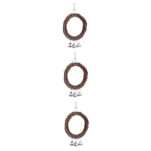 Sosoport 3 Stücke Stehend Papagei Schaukel Spielzeug Rattan Vogel Schaukel Glocke Für Vogel Käfig Birdcaged Vogel Spielzeug Sosoport 3 Stücke Stehend Papagei Schaukel Spielzeug Rattan Vogel Schaukel Glocke Für Vogel Käfig Birdcaged Vogel Spielzeug von Sosoport
