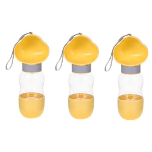 Sosoport 3 Stücke Wasserflasche Für Hunde Tragbarer Haustier-wasserspender Mit Lebensmittelbehälter Außenbereich Sosoport 3 Stücke Wasserflasche Für Hunde Tragbarer Haustier-wasserspender Mit Lebensmittelbehälter Außenbereich von Sosoport