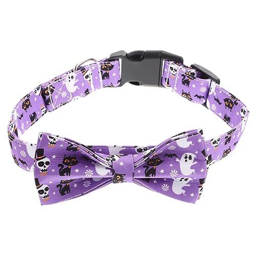 Sosoport 3st Halloween- Halloween Pet Festival Dekoration Katzenloch-innentür Halloween-hundehalskette Katzenschleifenhalsband Kürbis-Geist- Baumwolle Polyester Violett Sosoport 3st Halloween- Halloween Pet Festival Dekoration Katzenloch-innentür Halloween-hundehalskette Katzenschleifenhalsband Kürbis-Geist- Baumwolle Polyester Violett von Sosoport
