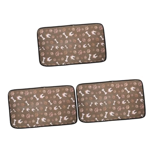 Sosoport 3St Haustier Tischset hundenapf unterlage Hunde napfunterlage Wassernapfmatte Welpe Haustiere Schmücken Futternapfmatte Katzennapfkissen drinnen Hundefutter Dämmplatten Zubehör von Sosoport