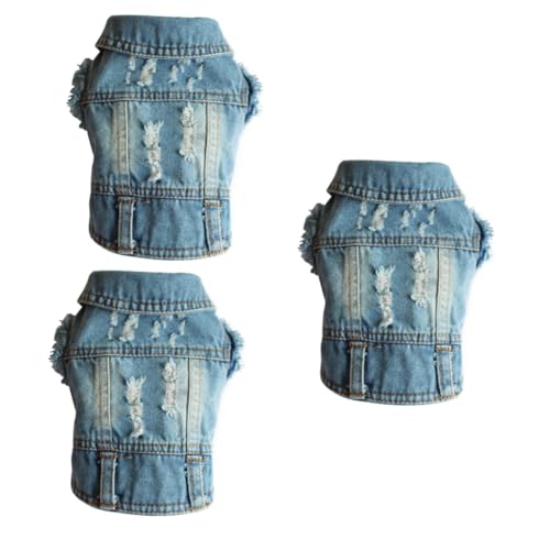 Sosoport 3St Hundekleidung Jeansweste für Hunde Welpenmais Haustierkleidung Haustier+Kleidung Tanktops Kleider Haustier Hund Jacke Denim-Hundewesten der Hund kleine Weste Winterkleidung Sosoport 3St Hundekleidung Jeansweste für Hunde Welpenmais Haustierkleidung Haustier+Kleidung Tanktops Kleider Haustier Hund Jacke Denim-Hundewesten der Hund kleine Weste Winterkleidung von Sosoport