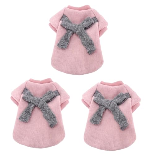 Sosoport 3st Haustierkleidung Winterpullover Für Welpen Hund Winteranzug Kleiner Hundepullover Partykleidung Für Hunde Warme Pullover Party-hundekleidung Warm Halten Einstellen Rosa Sosoport 3st Haustierkleidung Winterpullover Für Welpen Hund Winteranzug Kleiner Hundepullover Partykleidung Für Hunde Warme Pullover Party-hundekleidung Warm Halten Einstellen Rosa von Sosoport