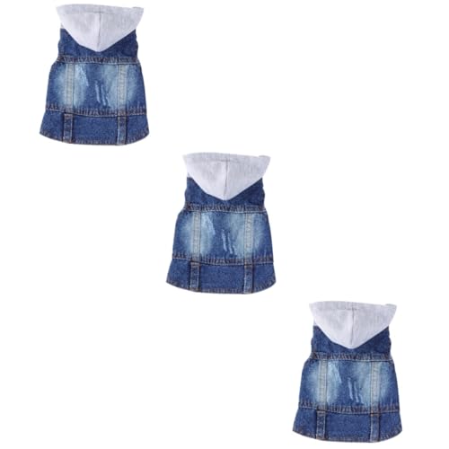 Sosoport 3 Stücke Frühling Herbst Haustier Weste Denim Jacke Hund Bekleidung Mit Weiß Strick Hut Größe Sosoport 3 Stücke Frühling Herbst Haustier Weste Denim Jacke Hund Bekleidung Mit Weiß Strick Hut Größe von Sosoport