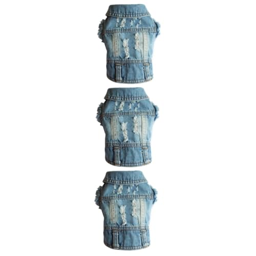 Sosoport 3St Jeansweste Bekleidung Weste für Hunde Jeans Weste cowboyweste Muskelshirt Winter Kleid Haustier Hund Jacke Denim-Hundewesten der Hund Hundekleidung kleine Weste Winterkleidung Sosoport 3St Jeansweste Bekleidung Weste für Hunde Jeans Weste cowboyweste Muskelshirt Winter Kleid Haustier Hund Jacke Denim-Hundewesten der Hund Hundekleidung kleine Weste Winterkleidung von Sosoport