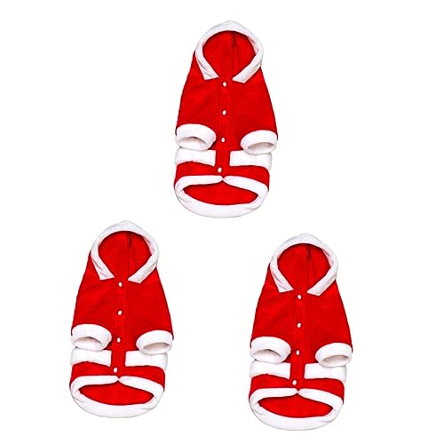 Sosoport 3st Hundekostüme Hemden Warme Haustierkleidung Hundekostü Mit Kapuze Weihnachts-hundepullover Weihnachtshundekleid Urlaub Hunde Kleidung Flanell Hund Hundekleidung Rot Winter Sosoport 3st Hundekostüme Hemden Warme Haustierkleidung Hundekostü Mit Kapuze Weihnachts-hundepullover Weihnachtshundekleid Urlaub Hunde Kleidung Flanell Hund Hundekleidung Rot Winter von Sosoport