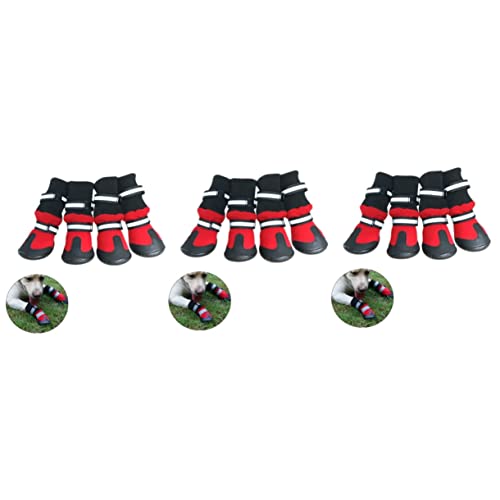 Sosoport 3st Stiefel Für Hunde Winterliche Hundestiefel Anti-hundeschuhe Schneestiefel Für Welpen Hund Im Freien Stiefel Regen-Schnee-hundestiefel Haustierschuhe Hund Katze Golden Retriever Sosoport 3st Stiefel Für Hunde Winterliche Hundestiefel Anti-hundeschuhe Schneestiefel Für Welpen Hund Im Freien Stiefel Regen-Schnee-hundestiefel Haustierschuhe Hund Katze Golden Retriever von Sosoport