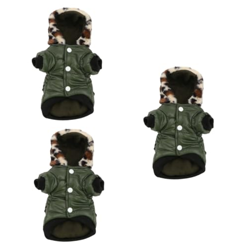 Sosoport 3 Stücke Komfortable Material Hund Mantel Padded Hoodie Für Hunde Hunde Kleidung Größe von Sosoport
