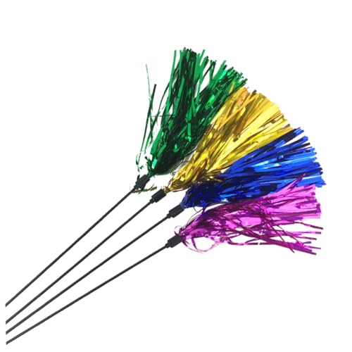 Sosoport 3stücke Katzen Spielzeug Mit Bunten Kunststoffbändern Und Glöckchen Interaktive Katzenangel Mit Reflektierendem Papier Für Spiel Und Beschäftigung Von Haustieren Farbe Sosoport 3stücke Katzen Spielzeug Mit Bunten Kunststoffbändern Und Glöckchen Interaktive Katzenangel Mit Reflektierendem Papier Für Spiel Und Beschäftigung Von Haustieren Farbe von Sosoport