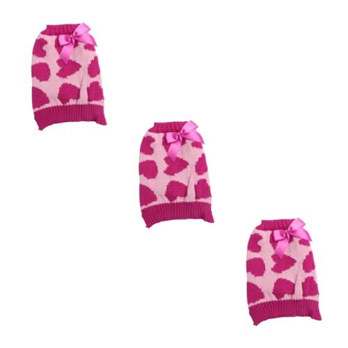 Sosoport 3st Partykleidung Für Haustiere Haustier-Cosplay-Pullover Valentinsgrußparty-haustiertuch Welpenpullover Kleine Hundekleidung Hunde-Outfit Hund Winter Liebhaber Zubehör Krawatte Sosoport 3st Partykleidung Für Haustiere Haustier-Cosplay-Pullover Valentinsgrußparty-haustiertuch Welpenpullover Kleine Hundekleidung Hunde-Outfit Hund Winter Liebhaber Zubehör Krawatte von Sosoport