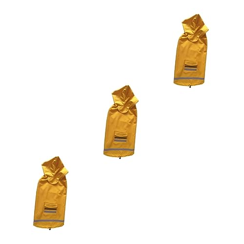 Sosoport 3 Stücke Hund Regenmantel Medium Large Pet Regen Jacke Reflektierende Gelb 4XL Hund Regen Sosoport 3 Stücke Hund Regenmantel Medium Large Pet Regen Jacke Reflektierende Gelb 4XL Hund Regen von Sosoport
