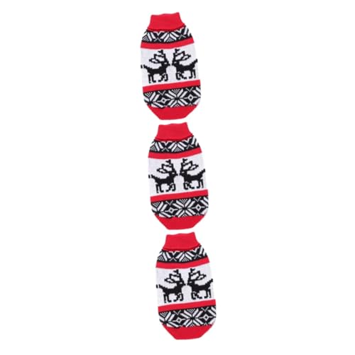 Sosoport 3st Rollkragenpullover Für Haustiere Hundeparty Kleiden Warme Kleidung Für Welpen Weihnachtsoutfit Für Hunde Hündchen-Weihnachts-Outfit Winterweste Für Hunde Rot Hundekleidung Elch Sosoport 3st Rollkragenpullover Für Haustiere Hundeparty Kleiden Warme Kleidung Für Welpen Weihnachtsoutfit Für Hunde Hündchen-Weihnachts-Outfit Winterweste Für Hunde Rot Hundekleidung Elch von Sosoport
