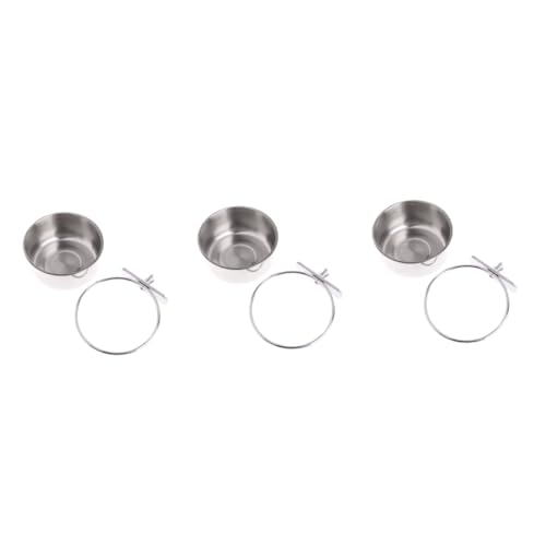 Sosoport 3st Vogelkäfig Wasserbecher Wassernapf Für Kaninchen Futterspender Für Papageienkäfige Futterhäuschen Für Eichhörnchen Interaktives Spielzeug Zum Aufhängen Vogelkäfig Tränke Silver Sosoport 3st Vogelkäfig Wasserbecher Wassernapf Für Kaninchen Futterspender Für Papageienkäfige Futterhäuschen Für Eichhörnchen Interaktives Spielzeug Zum Aufhängen Vogelkäfig Tränke Silver von Sosoport