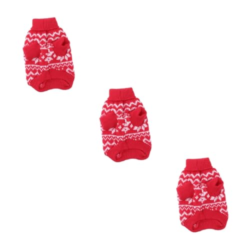 Sosoport 3st Haustier Hund Mantel Tanktops Mit Stehkragen Hund Weihnachten ädchen Mantel ädchen-Outfits Sweatshirt Für ädchen Hundepullover Mit Schneeflocken Rot Hündchen Wintermantel Sosoport 3st Haustier Hund Mantel Tanktops Mit Stehkragen Hund Weihnachten ädchen Mantel ädchen-Outfits Sweatshirt Für ädchen Hundepullover Mit Schneeflocken Rot Hündchen Wintermantel von Sosoport
