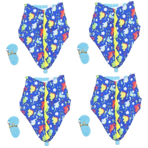 Sosoport 4sätze Kreatives Kostüm Für Haustiere Niedliche Dinosaurier-verkleidung Mit Leine Für Kaninchen Atmungsaktives Outfit Für Fotos Und Themenpartys von Sosoport