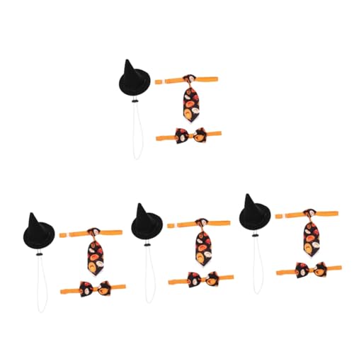 Sosoport 4 Sätze Haustier-Halloween-Hut Halloween Hundezubehör Halloween-Hundekostüm Halloween-Halsband mit Fliege für Haustiere Kleidung Halloween-Kostüme für Hunde Hundemütze Polyester Sosoport 4 Sätze Haustier-Halloween-Hut Halloween Hundezubehör Halloween-Hundekostüm Halloween-Halsband mit Fliege für Haustiere Kleidung Halloween-Kostüme für Hunde Hundemütze Polyester von Sosoport