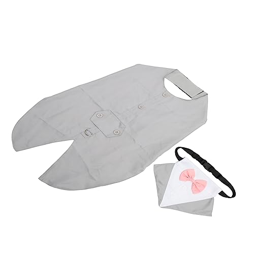 Sosoport 4 Sätze Hundeanzug Hund Krawatte Fliege Für Hunde Hunde-hochzeitsbandana Hochzeitsanzug Für Haustiere Haustier Sanft Welpen-Shirts ännlicher Hund Bankett Schmücken Polyester von Sosoport