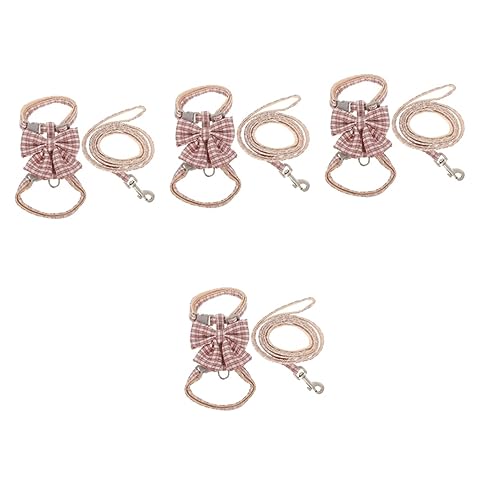 Sosoport 4 Sätze Katzenleine pet Supplies haustierbedarf Kaninchen Trainingsleinen für Katzen Laufleine für Katzen Katzengeschirr die Katze Kordelzug Hundeleine Westengürtel Gurt Polyester Sosoport 4 Sätze Katzenleine pet Supplies haustierbedarf Kaninchen Trainingsleinen für Katzen Laufleine für Katzen Katzengeschirr die Katze Kordelzug Hundeleine Westengürtel Gurt Polyester von Sosoport
