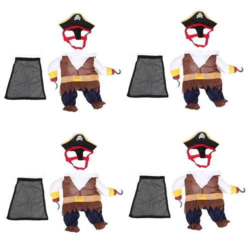 Sosoport 4 Sätze Verwandlungskostü für Haustiere Halloween-Hundekostüme Piraten-Welpenkleidung Piratenkostü Halloween kostü Kleider Verschleißfestes Hundekostü Halloween-Hundekleidung Sosoport 4 Sätze Verwandlungskostü für Haustiere Halloween-Hundekostüme Piraten-Welpenkleidung Piratenkostü Halloween kostü Kleider Verschleißfestes Hundekostü Halloween-Hundekleidung von Sosoport