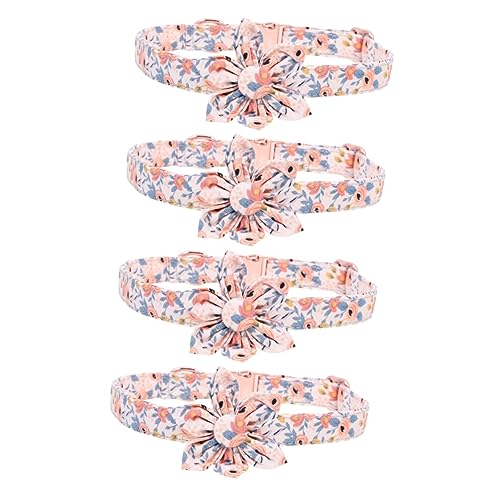 Sosoport 4 Stück Verstellbares Hundehalsband Mit Schnalle Hundehalsband Mit Blumenmädchen- Dekoratives Welpenhalsband Für Partys Sosoport 4 Stück Verstellbares Hundehalsband Mit Schnalle Hundehalsband Mit Blumenmädchen- Dekoratives Welpenhalsband Für Partys von Sosoport