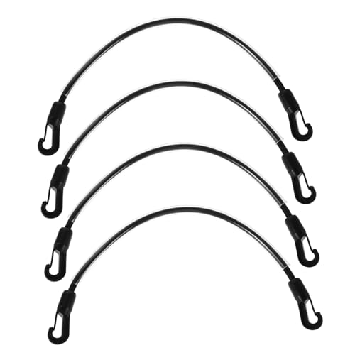 Sosoport 4 Stück Elastische Pferdedecken Beingurte mit Doppelten Clips Lange Ersatz bauchgurte für Sicheren Sitz Vielseitig Kompatibel und Robust bei Bewegung von Sosoport