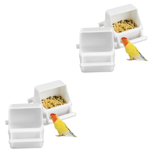 Sosoport Tauben 4 Stück Essensbox Vogelfutter Für Wasserspender Für Sittiche Für Den Käfig Futternapf Für Vögel Vogelfutterhaus Für Käfig Futterspender Für Papageien Vogelkäfig-zubehör Plastik Sosoport Tauben 4 Stück Essensbox Vogelfutter Für Wasserspender Für Sittiche Für Den Käfig Futternapf Für Vögel Vogelfutterhaus Für Käfig Futterspender Für Papageien Vogelkäfig-zubehör Plastik von Sosoport