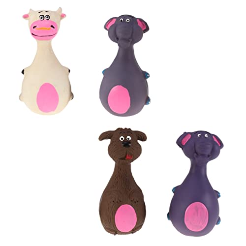 Sosoport Hunde-quietschspielzeug 4er-Set Latex Interaktives Hundespielzeug Trainingsspielzeug Für Welpen Kauspielzeug Für Hunde Sosoport Hunde-quietschspielzeug 4er-Set Latex Interaktives Hundespielzeug Trainingsspielzeug Für Welpen Kauspielzeug Für Hunde von Sosoport