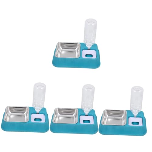 Sosoport 4 Stück Futternapf pet Feeder pet Supplies Kleiner Wasserspender für Hunde Automatischer Katzenfutterautomat Hundenäpfe Hundenapf Wassernapf für Haustiere Anti-Fall Zubringer von Sosoport