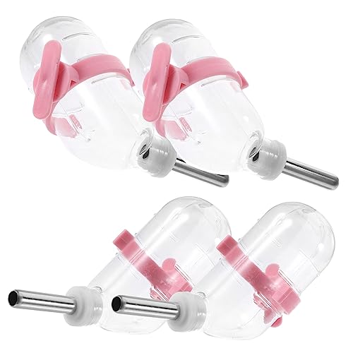 Sosoport Automatisches Wasserflaschen-Set 60 Ml Edelstahl-trinkflasche Für Haustiere Für Hamsterkäfig von Sosoport