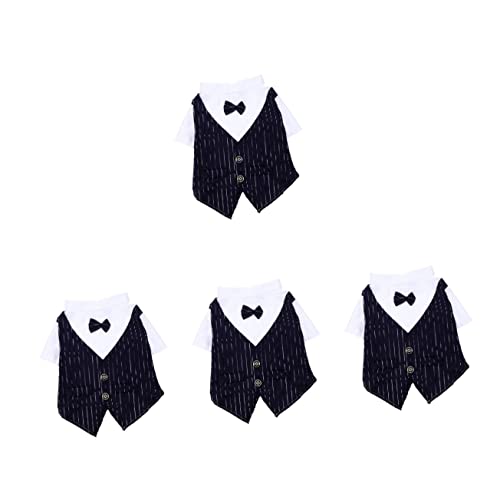 Sosoport 4 Stück Haustieranzug Hundehochzeitskleidung Welpe Hundekleidung hundekostüm binden Tanktops Formelle Kleidung für Hunde Katzenkostüm Kätzchen Krawatte Hase Weste Fräulein Smoking Sosoport 4 Stück Haustieranzug Hundehochzeitskleidung Welpe Hundekleidung hundekostüm binden Tanktops Formelle Kleidung für Hunde Katzenkostüm Kätzchen Krawatte Hase Weste Fräulein Smoking von Sosoport