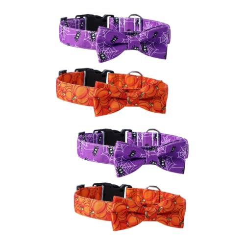 Sosoport 4stücke Halloween Haustier Halsband Mit Abnehmbaren Bandanas Verstellbare Fliege Für Hunde Für Halloween Karneval Und Cosplay-Dekoration Geeignet Für Hundetypen Sosoport 4stücke Halloween Haustier Halsband Mit Abnehmbaren Bandanas Verstellbare Fliege Für Hunde Für Halloween Karneval Und Cosplay-Dekoration Geeignet Für Hundetypen von Sosoport