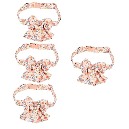 Sosoport 4 Stück Weiches Donut- Für Katzenhalsband Mit Fliege Bequeme Passform Für Den Täglichen Gebrauch Und Besondere Anlässe von Sosoport
