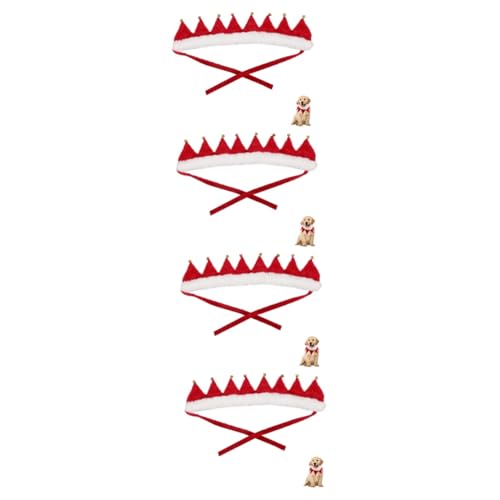 Sosoport 4 Stücke Handwerkskunst Hund Kragen Weihnachten Katze Kragen Glocken Pet Krawatte Sosoport 4 Stücke Handwerkskunst Hund Kragen Weihnachten Katze Kragen Glocken Pet Krawatte von Sosoport