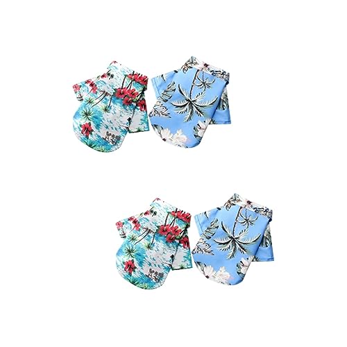 Sosoport 2sets Haustier Kleidung Hund Hawaiian Shirt Stilvolle Und Komfortable Hund Shirts 2 Stücke * 2 von Sosoport