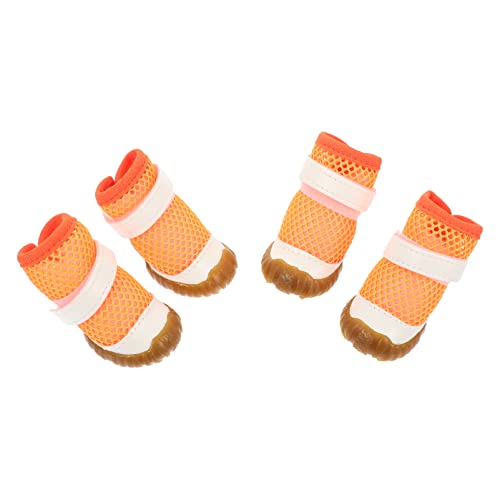 Sosoport Haustier-schuhkollektion 4-teilig Welpen-hundeschuhe Stilvolle Dekorative Stiefel Verschleißfest Einfach Zu Größen Sosoport Haustier-schuhkollektion 4-teilig Welpen-hundeschuhe Stilvolle Dekorative Stiefel Verschleißfest Einfach Zu Größen von Sosoport
