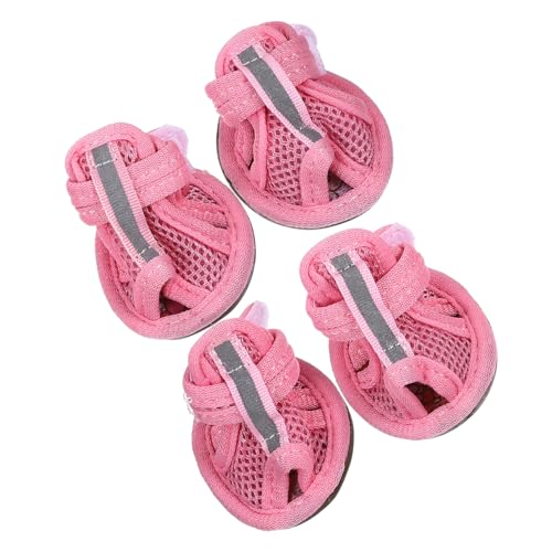 Sosoport 4stücke Sommer Hundeschuhe Atmungsaktive Mesh Sandalen Für Hunde rutschfeste Sneakers Für Haustiere von Sosoport