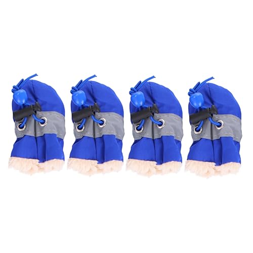 Sosoport 4 Stück Hundestiefel Haustierschuh-Regenstiefel Regenschuhe Für Hunde Stiefel Für Hunde Hundeschuhe Haustierschuhe Haustier Hund Wasserfeste Schuhe von Sosoport