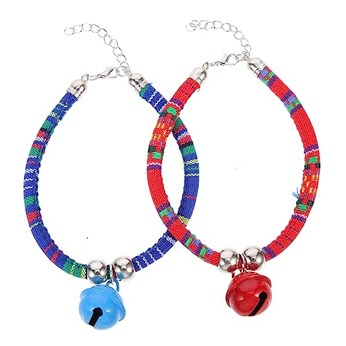 Sosoport 4 Stück Katzenhalsband Spielzeug Halsketten Halskette mit Hundeketten Verstellbares Halsband für Haustiere Halsband für Katzen eine Halskette Spielzeuge Spielzeugzubehör Kätzchen von Sosoport