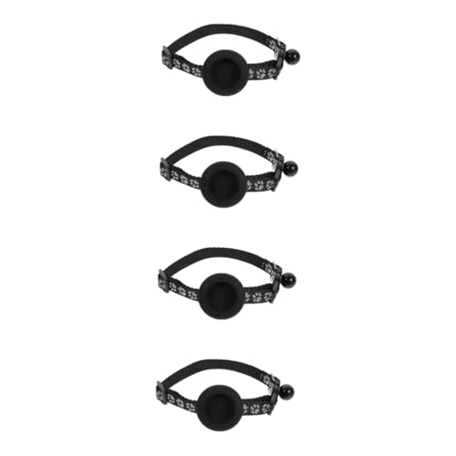 Sosoport 4 Stücke Pet Breakaway Kragen Reflektierende Streifen Glocken Tracer für Katzen Nylon Outdoor Zubehör von Sosoport