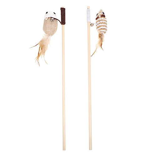 Sosoport 4stücke Katzen-Spielzeug Interaktive Mäuse-Teaser-Sticks Für Katzen Spiel Und Bewegung Geeignet Für Stundenlangen Spaß Und Fitness Sosoport 4stücke Katzen-Spielzeug Interaktive Mäuse-Teaser-Sticks Für Katzen Spiel Und Bewegung Geeignet Für Stundenlangen Spaß Und Fitness von Sosoport
