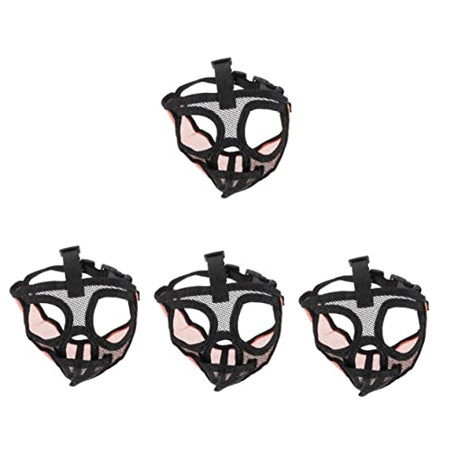Sosoport 4 Stück Verstellbarer Schultergurt brillenband verstellbar Maulkorb für draußen atmungsaktive Gesichtsmaske Haustier Mesh-Maulkorb Verstellbarer Maulkorb einstellbar PVC Sosoport 4 Stück Verstellbarer Schultergurt brillenband verstellbar Maulkorb für draußen atmungsaktive Gesichtsmaske Haustier Mesh-Maulkorb Verstellbarer Maulkorb einstellbar PVC von Sosoport