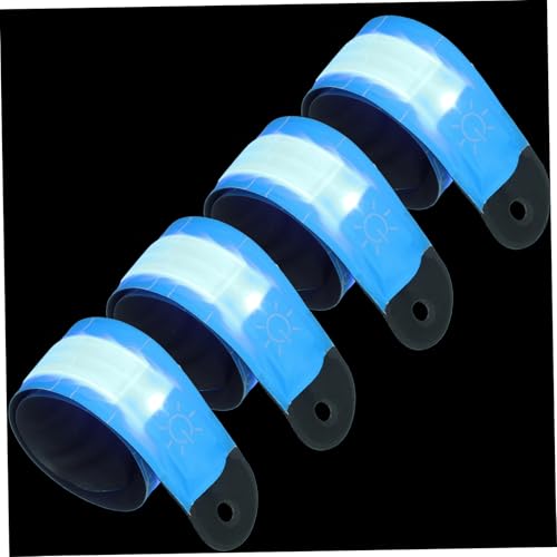 Sosoport Sicherheits- -pferdebeinbänder Mit Beleuchtung 4 Stück Reflektierende Armbänder Für Outdoor-Sportarten Laufen Radfahren Wandern von Sosoport