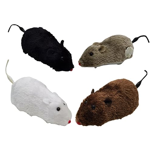 Sosoport Halloween Aufzieh- -katzenspielzeug 4-teiliges Set Keine Batterien Interaktives Katzenspielzeug Mäuse Katzenspielzeug für Hauskatzen Sosoport Halloween Aufzieh- -katzenspielzeug 4-teiliges Set Keine Batterien Interaktives Katzenspielzeug Mäuse Katzenspielzeug für Hauskatzen von Sosoport
